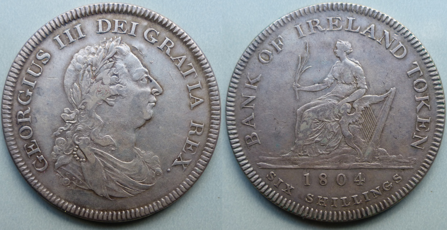 George III 1804 six shillings